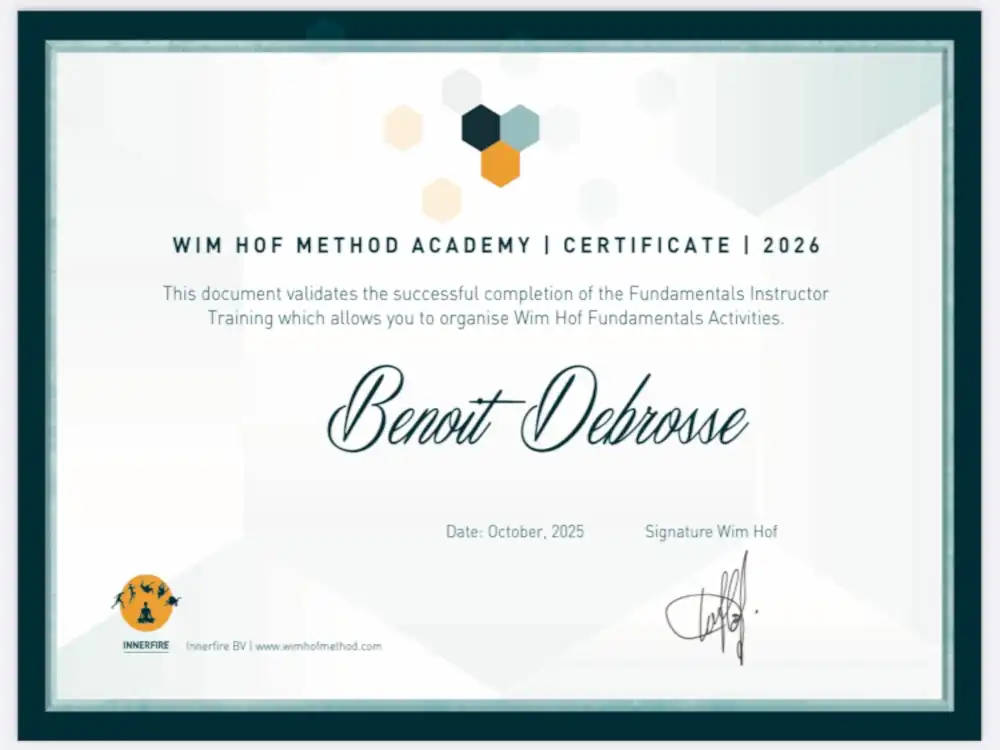 Wim Hof method certified Instructor -Genève Swiss Ice Club